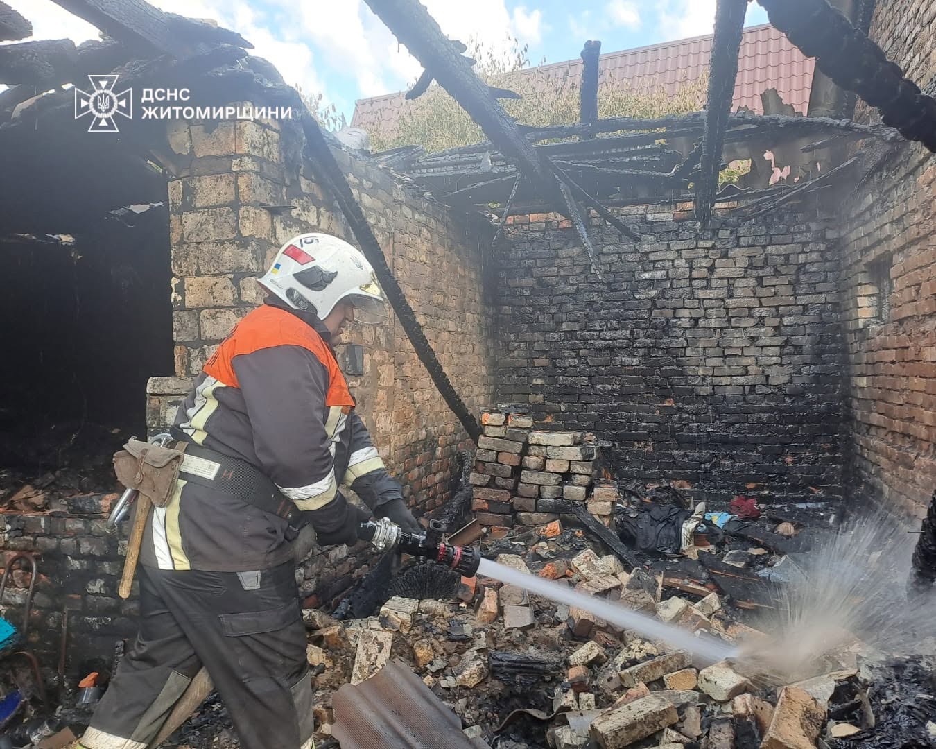 Пожежа у приватному будинку в Баранівці
