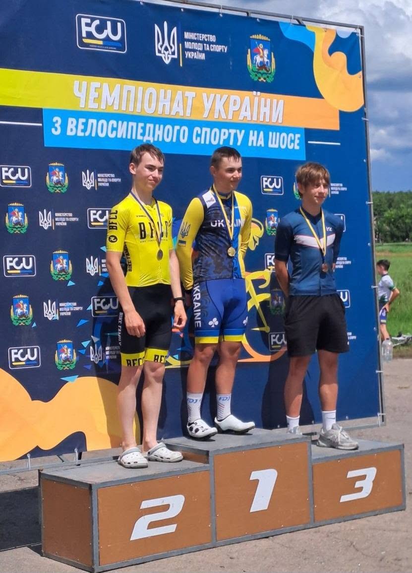 Велосипедист з Малина Ярослав Харченко на змаганнях