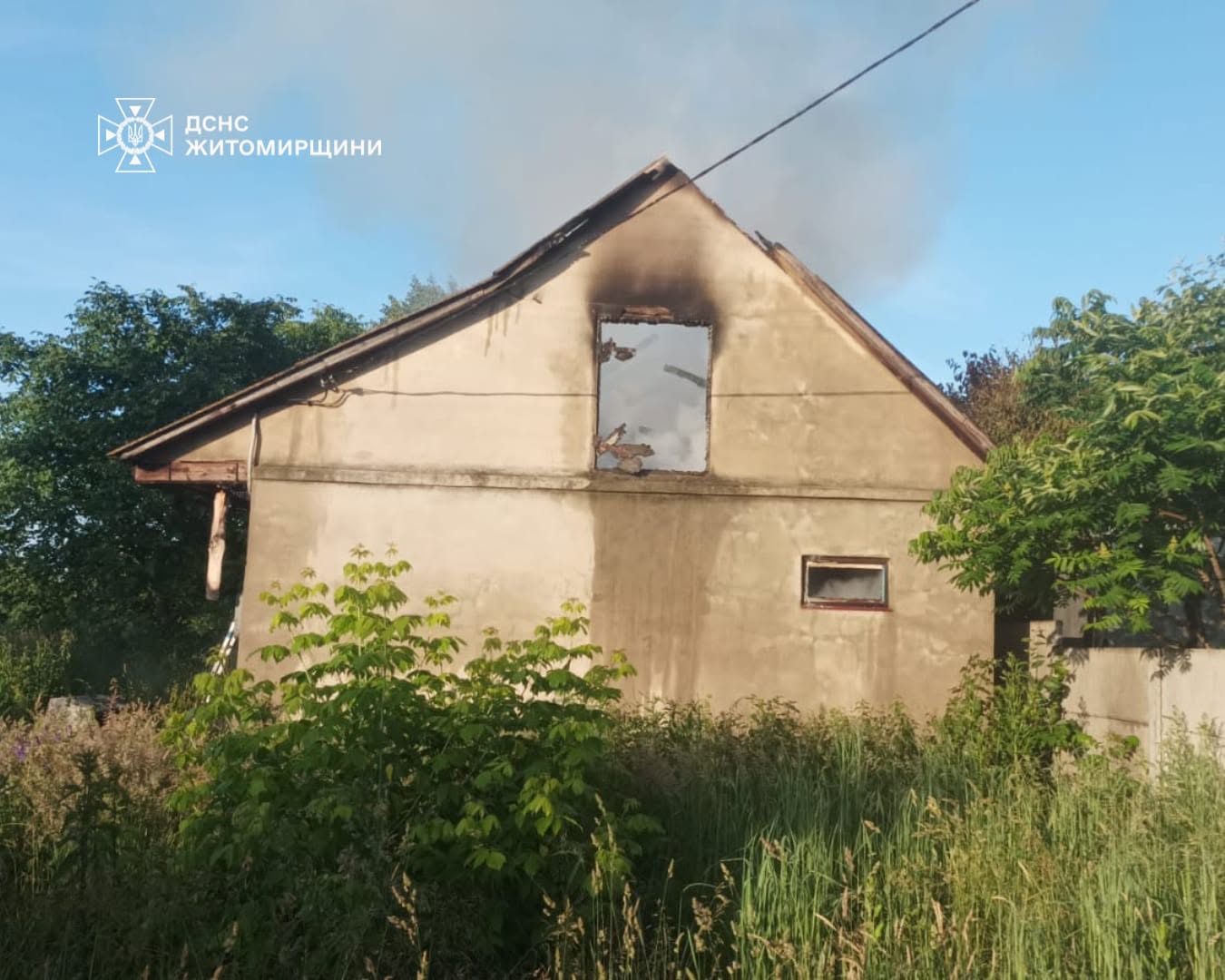 Наслідки пожежі на Звягельщині