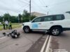 Harley-Davidson опинився під колесами Land Cruiser у Житомирі ДТП в Житомирі