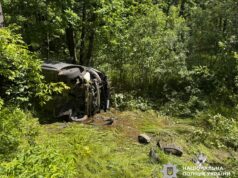 Перекинутий легковик і двоє потерпілих у ДТП під Житомиром аварія біля житомира