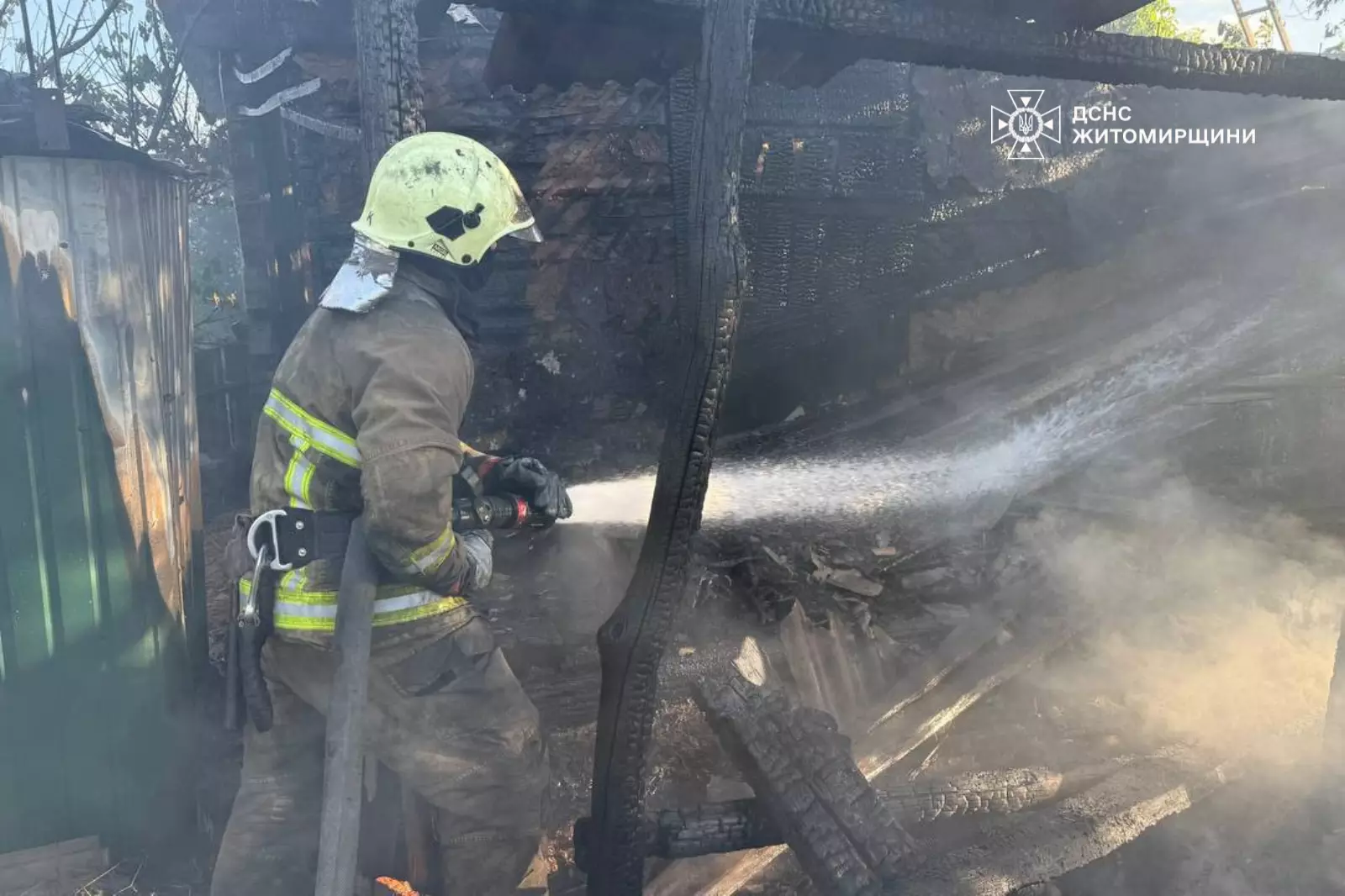 Ліквідована пожежа в селі Бондарі Коростенського району