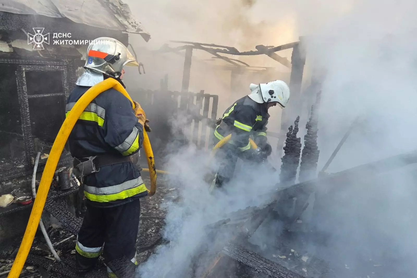 Наслідки нічного обстрілу Житомирщини