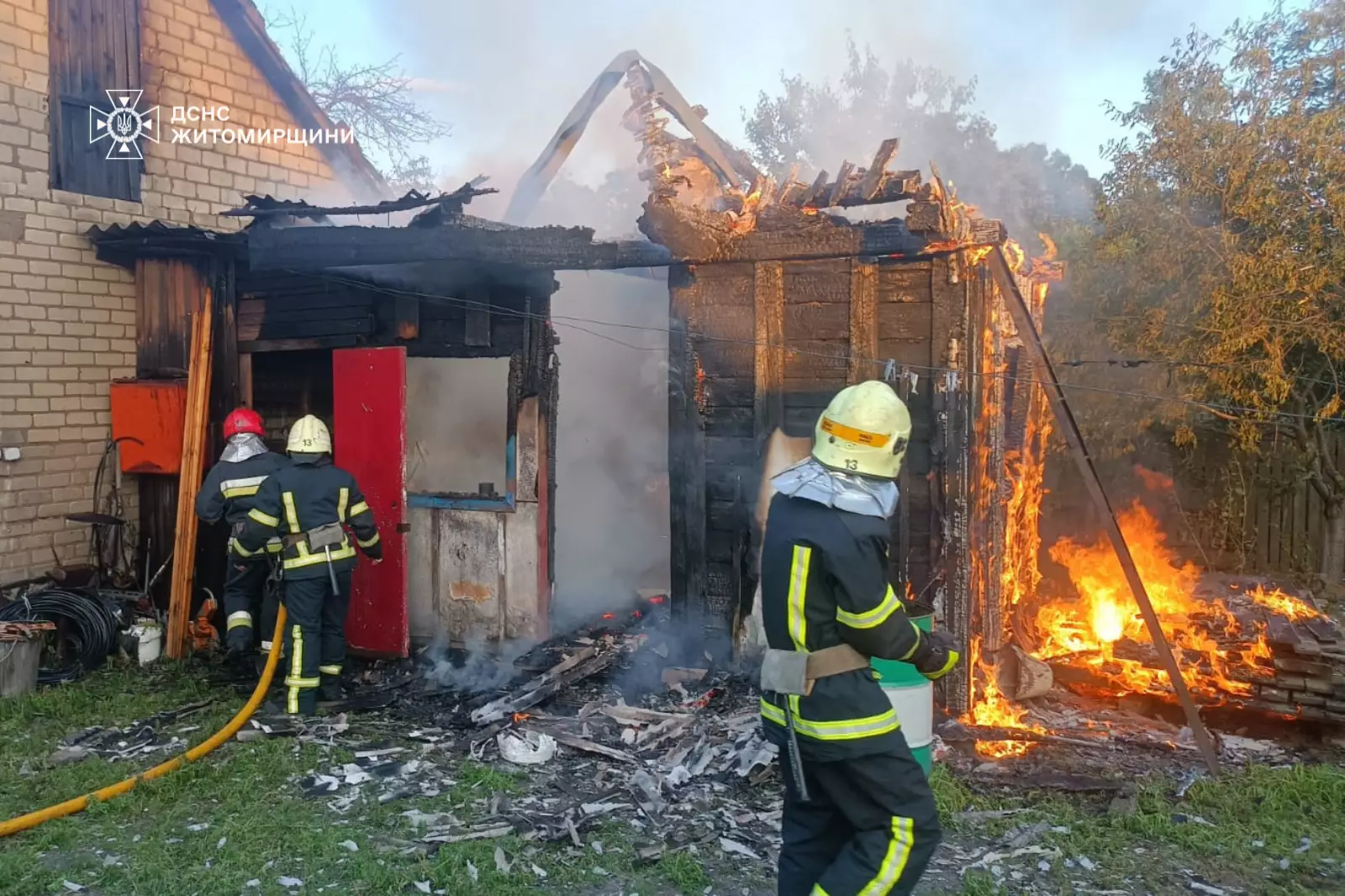 Пожежа у селі Ворсівка Коростенського району