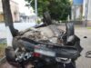 Перекинутий ВАЗ в Овручі та двоє пасажирів у лікарні дтп в Овручі