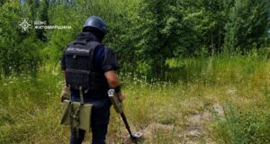 Знайшли місцеві жителі: на Бердичівщині ДСНС знищила небезпечний боєприпас