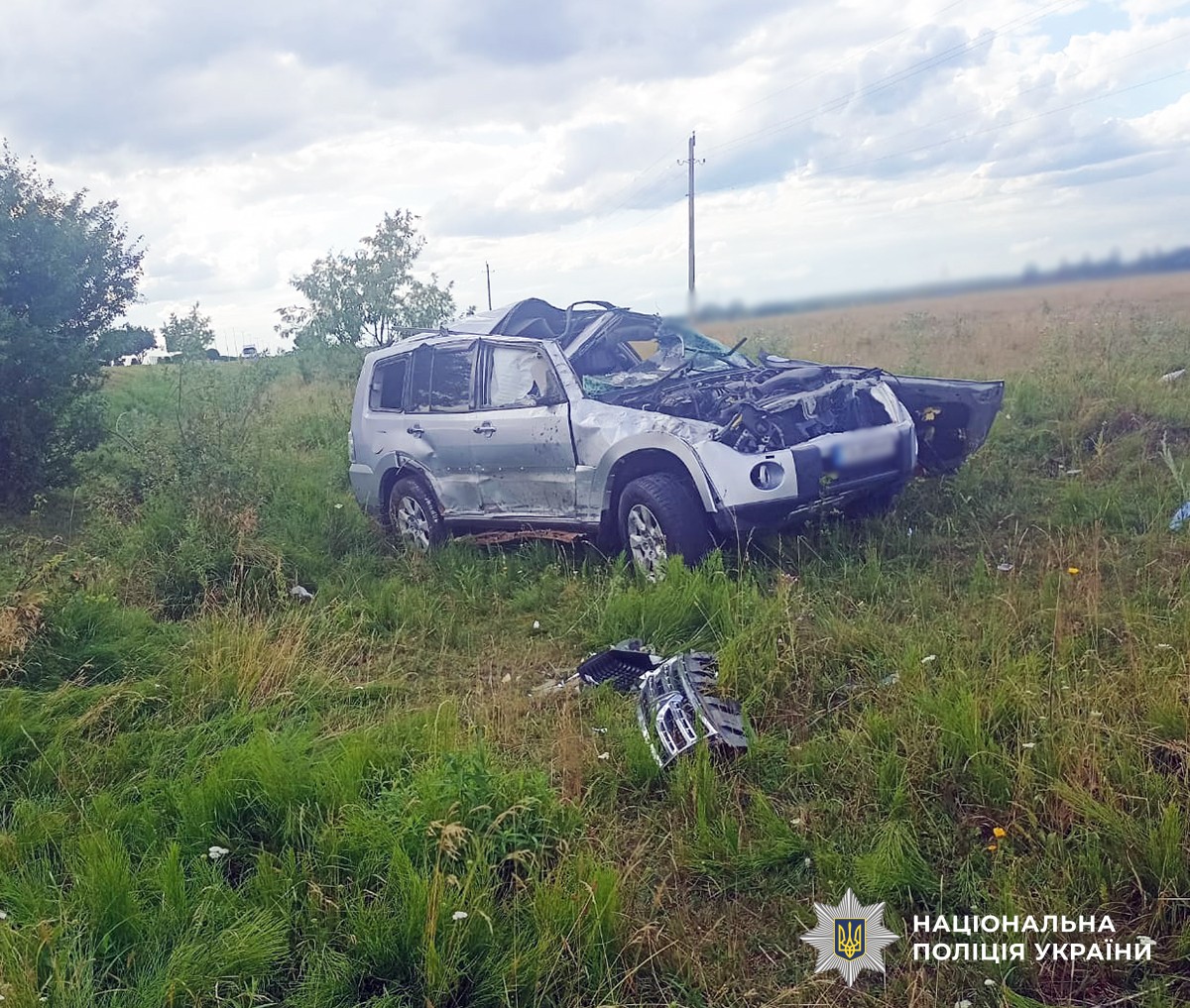 ДТП на Житомирщині перекинуте авто