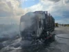 Чоловік обгорів у своїй же вантажівці під Коростенем чоловік обгорів у машині