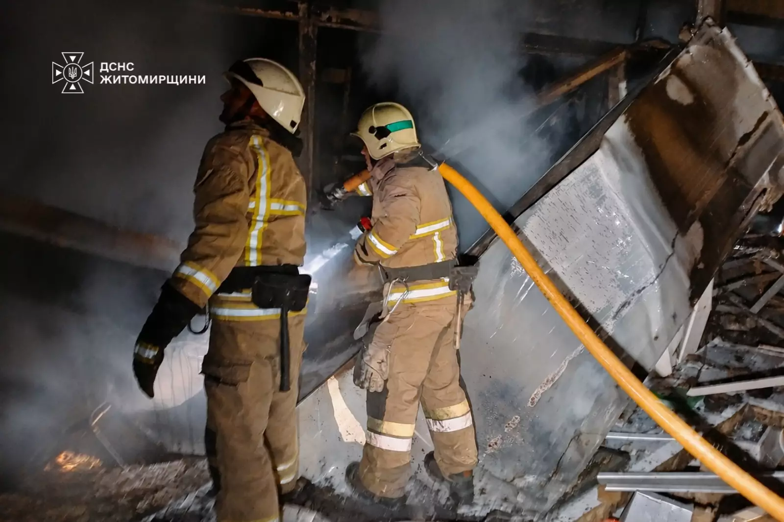 Ліквідація наслідків ворожої атаки на Житомирщині
