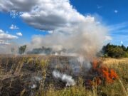 Пожежі випалили 10 гектарів землі області та знищили будівлю пожежі в житомирській області
