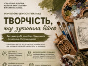Творчий спадок полеглих воїнів покажуть на виставці у Житомирі творчий конкурс