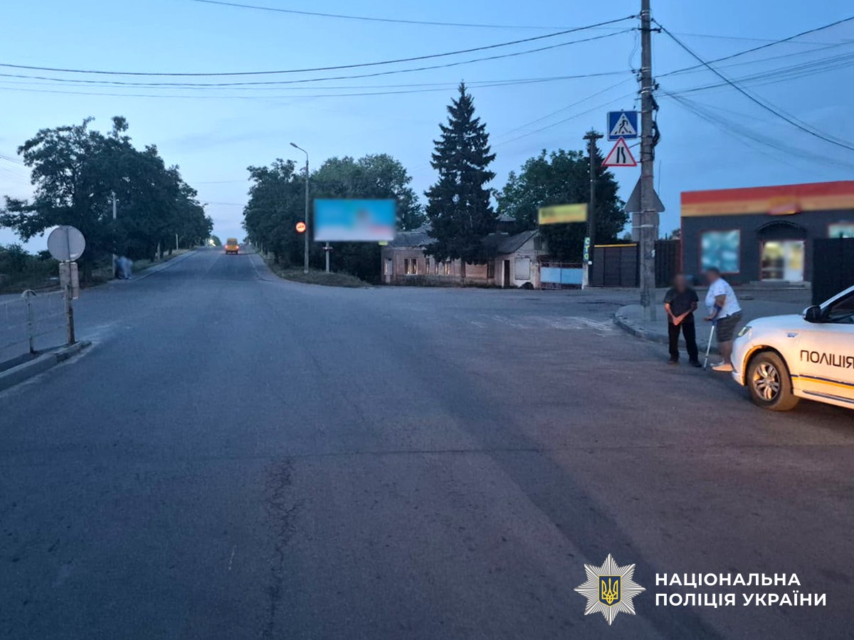 Поліція працює на місці аварії в Бердичеві