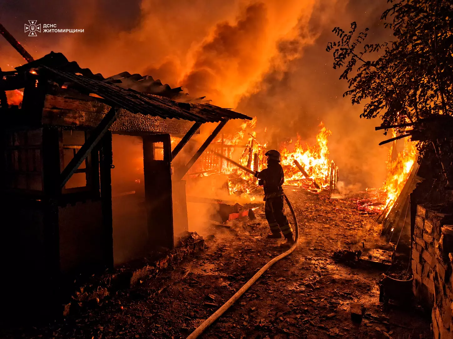 Пожежа у приватному домоволодінні в селі Гуменники