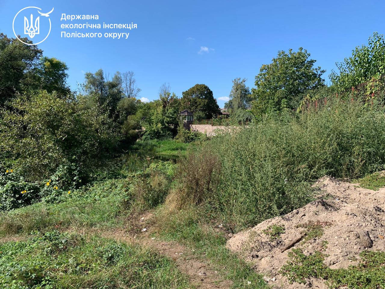 Прибережна зона річки Уж у Коростені
