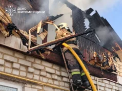 Пожежа даху у Радомишлі могла знищити одразу дві будівлі пожежа у Радомишлі
